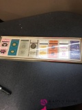 8 matchbook covers and frame