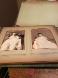 Vintage photo album with photos