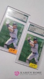 Two #17 Derek Jeter baseball card