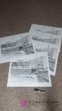 5 pencil prints of Toledo MudHens Stadium