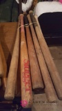 Wooden baseball bat lot