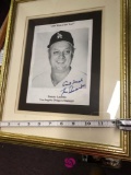 Tommy Lasorda autographed framed picture