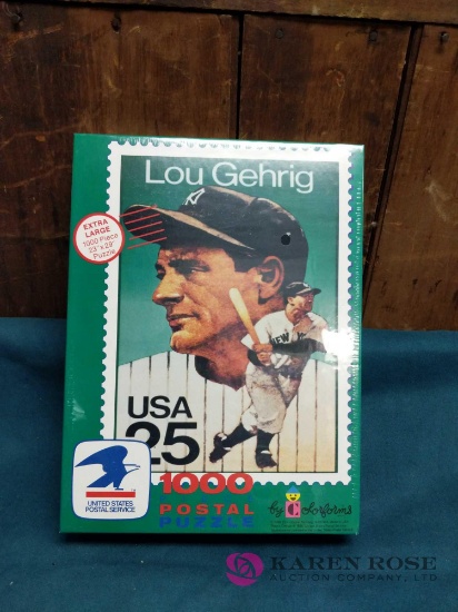 1000 Piece Lou Gehrig Postal Puzzle