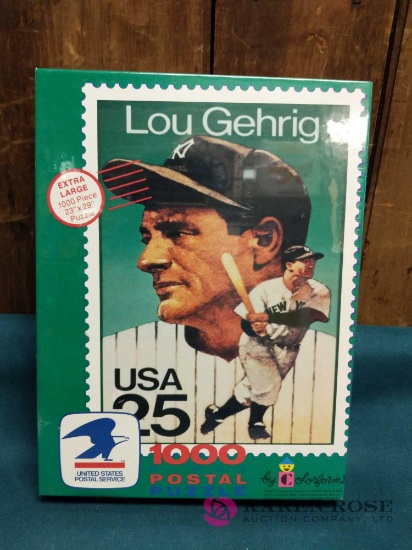 1000 Piece Lou Gehrig Postal Puzzle