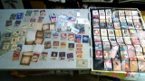 Large lot of baseball stickers and ticket stubs