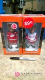 Steve Yzerman and Chris Chelios hand-painted bobble head dolls