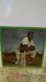 Ernie Banks autographed picture record