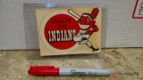 Follow the Indians vintage sticker