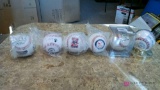 6 promotional baseballs