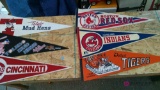 Group of six 29in long pennants