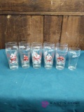 Collectible Red Wings Coca Cola Glasses