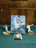 Starting Lineup, 2 Baseball Figurines, Cleveland Indians Pin Set