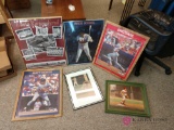 Lot of 6 framed sports pictures