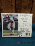 Jim Palmer Framed Photo with Stamp