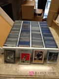 Large lot of sleeved Baseball Stars trading cards