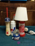 Sports Lights, Water Bottles, Gumball Machine