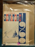 1960 Washington Senators Program and Score Card