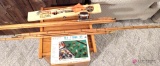 FISHING LOT, SPLIT BAMBOO SET,KRILL,CANE POLE,MISC