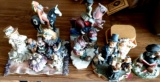 7 assorted figurines