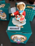 Department 56 Upstairs Downstairs bear with box