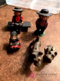 Cast iron Amish Figures