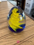 Glass paper weight marked made in China