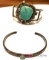2 Vintage turquoise bracelets