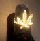 10 karat gold marijuana leaf ring