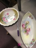 2 painted dishes