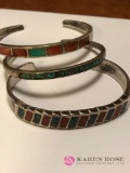 3 turquoise bracelets