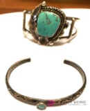 2 Vintage turquoise bracelets