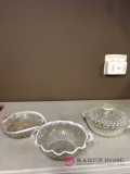 Moonstone, candy dishes