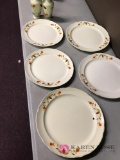 Hall jewel plates /pr. Vases