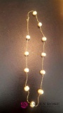 10 karat gold necklace with beads