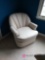 Upholstered swivel and rocking chair