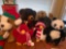 Lot of six stuffed animals