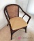 Wicker and bamboo chair