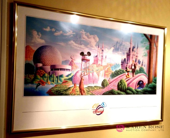 36 by 24 Disney framed poster