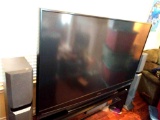 72 in Mitsubishi TV with surround sound and stand