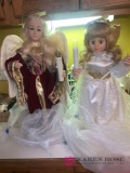 two animated angel figures