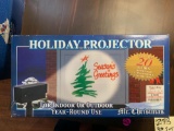 Indoor outdoor holiday projector