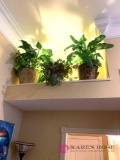 Lot of three artificial plants