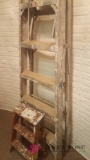 6 ft aluminum ladder plus step stool