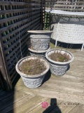 5- Matching planters