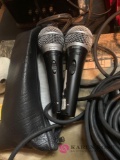 To shure microphones with cables