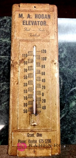 Vintage advertising thermometer