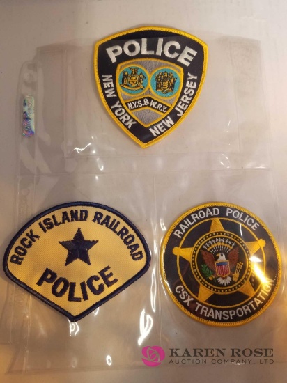 Railroad Police Patches