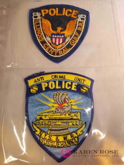 Railroad Police Patches