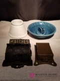 Matchbook Holders And Ashtrays