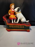 Speaking Dog Cast Iron Mechanical Bank